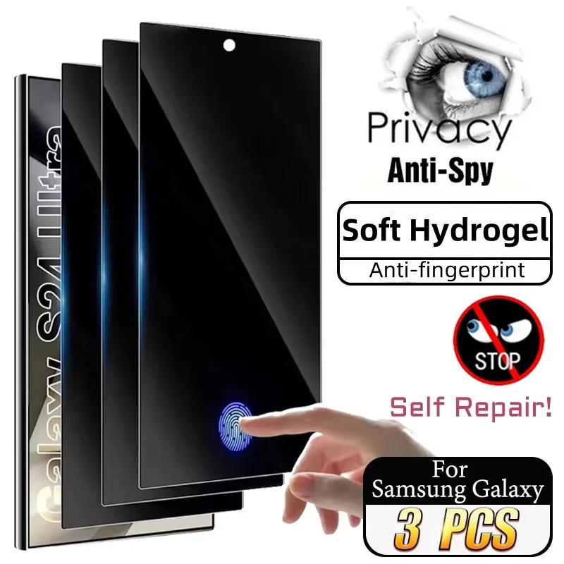 Sichtschutzfolie für Samsung A56 5G A16 A54 A55 A26 A36 A06 A25 Weiche Hydrogel-Folie für S25 FE S22 S23 S24 S25 Ultra Plus