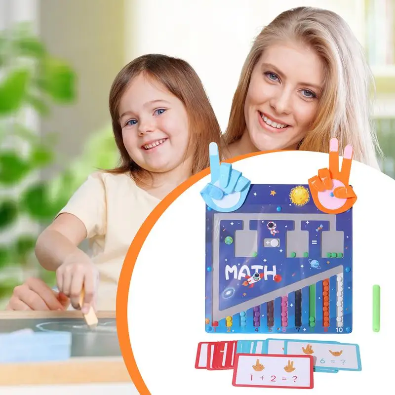子供モンテッソーリおもちゃ数学学習指カウントパズルボード子供の早期教育玩具ホームスクール教育用品
