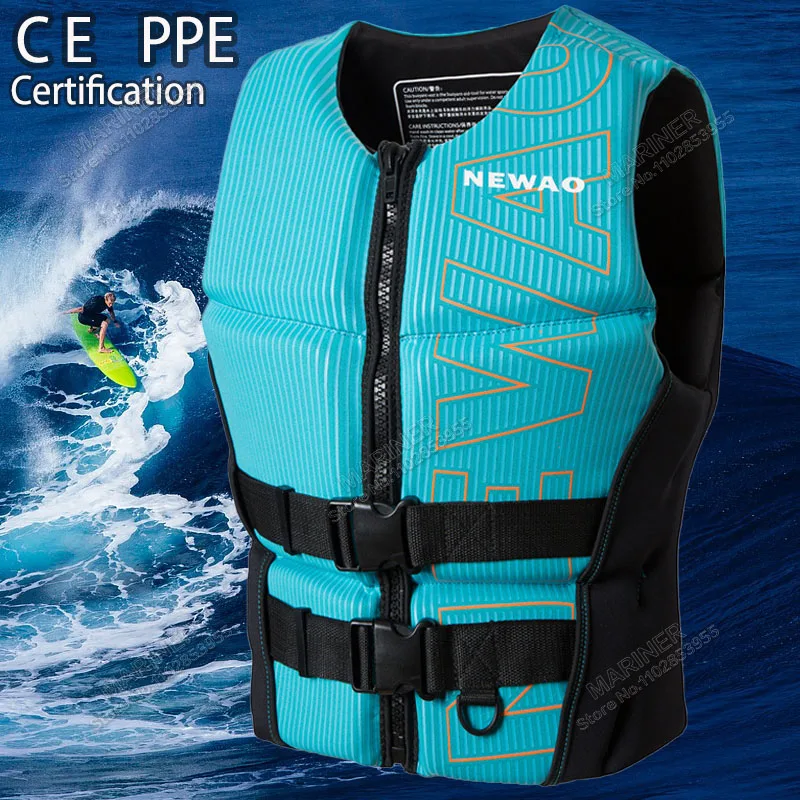 Life Vest for Adults CE Approved Excellent Neoprene Life Jacket Jet Ski Kayak KiteSurf Raft Drift Wakeboard Life Jackets