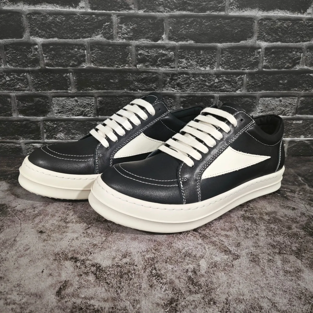 

Ro Classic Designer Men Sneaker Low Top Shoe Women Black Leather Casual Shoes Cowhide Suede Lace Up Retro Flat Canvas Sneakers