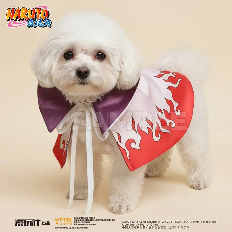 NARUTO Minato Akatsuki China autorización oficial Cosplay mascotas gorra disfraz capa