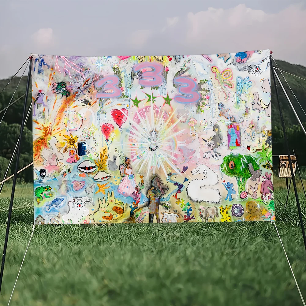 علم للعلوم الفنية غرفة الخيال السويدي ديكور المنزل جدار بليدي معلقة المغني ديكور المنزل راية