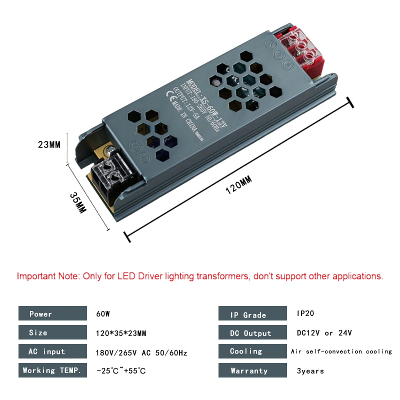 Ranpo DC 12V 24V 60W 100W 150W 200W 300W 400W Ultra Thin LED Lighting Transformers Adapter Quality Power Supply Driver Converter