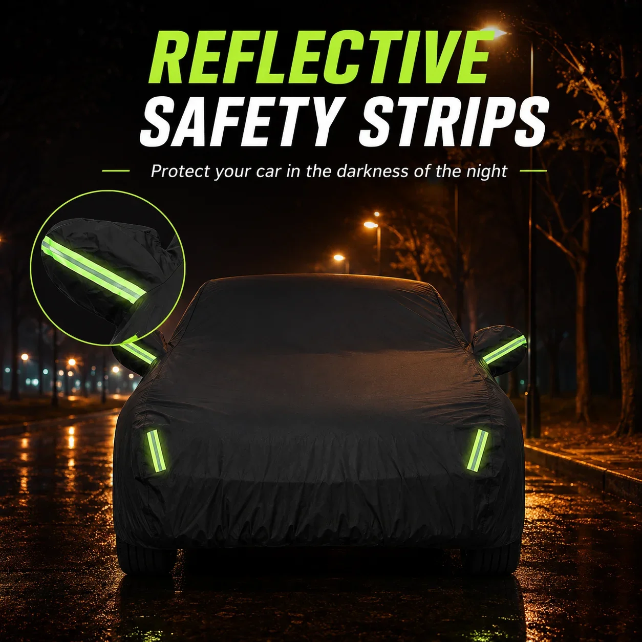 For Nissan Juke Outdoor Full Car Cover With Zipper Snow Cover Sunshade Waterproof Dustproof Exterior Protection 5