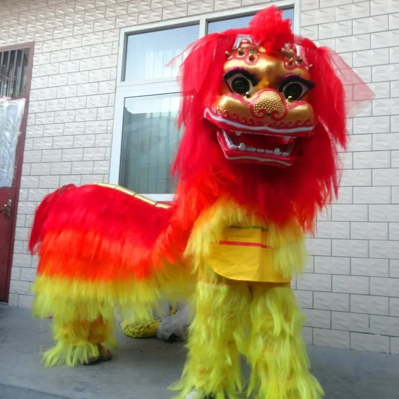 Classic Northern Chinese Lion Dance Style Double Adult Style