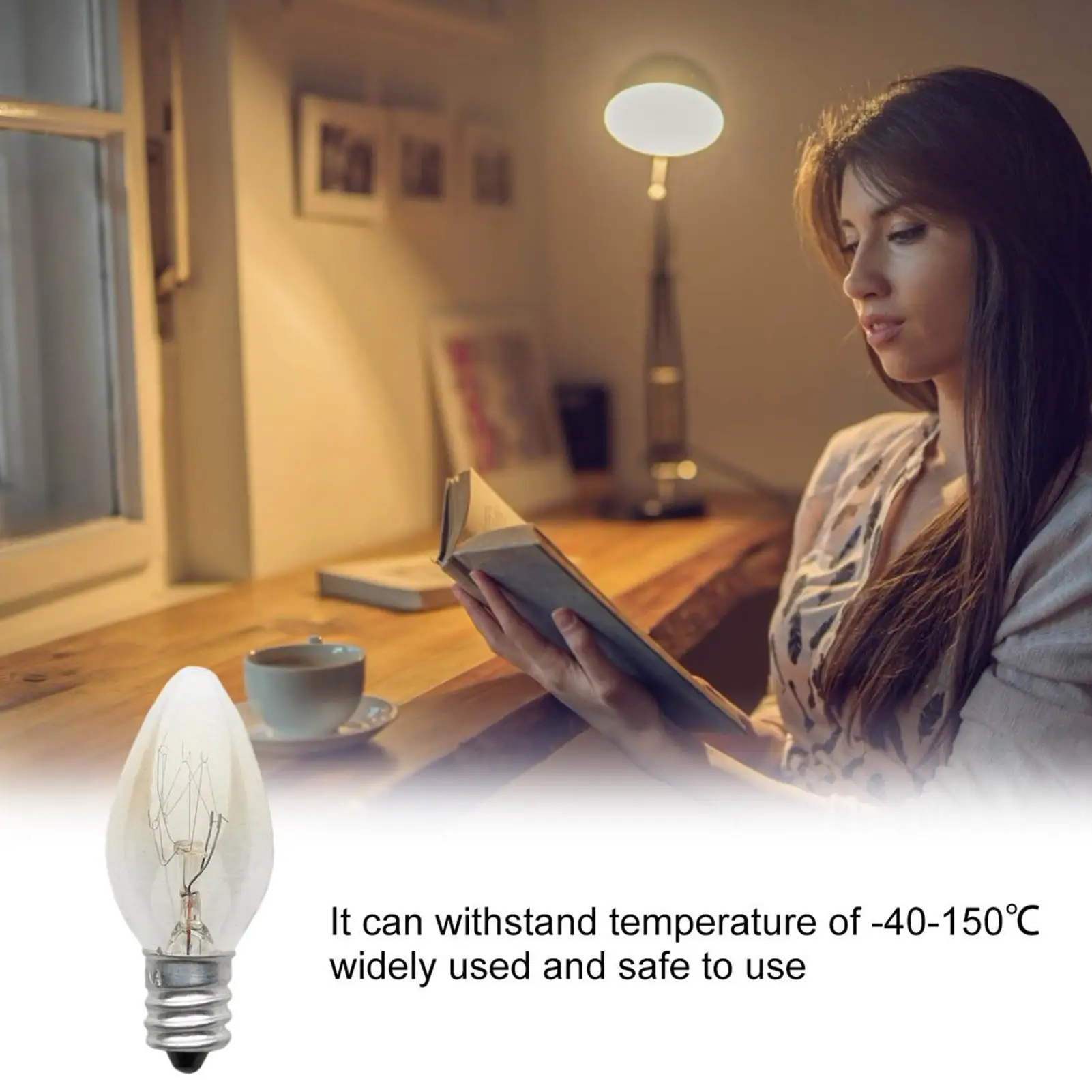C7 E12 LED Bulb Night Lamp For Bedroom Temperature Resistant E12 LED Bulb 2700K 220V 10W Small Candle Mini Bulb Multipurpose