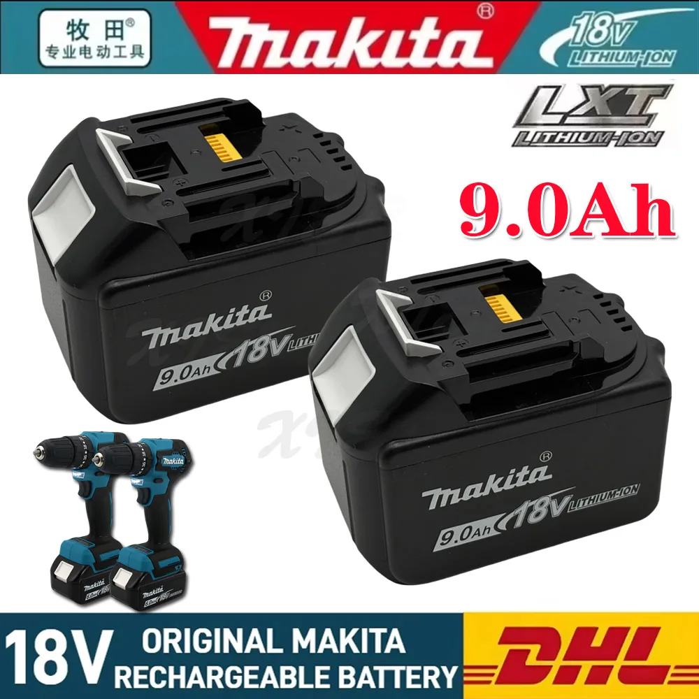 

Makita-batería recargable BL1890, herramienta eléctrica de repuesto de 18V, 9,0 AH, para Makita DDF487 DGA404 DTW700 DHP487