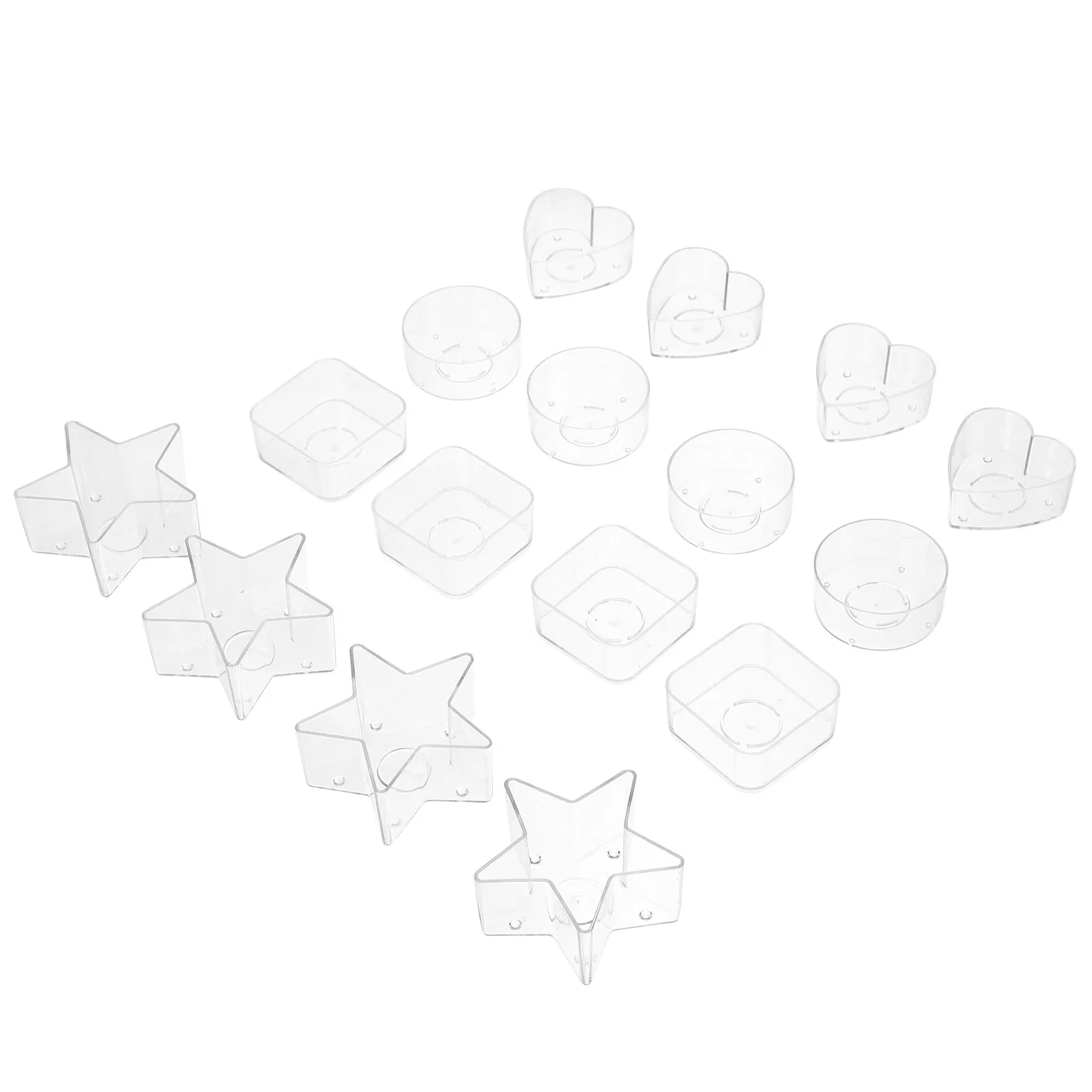 16Pcs Boxes Containers with Lids Compact Lightweight Recyclable for Making Jewelry Storage Beads Screws Cosmetics