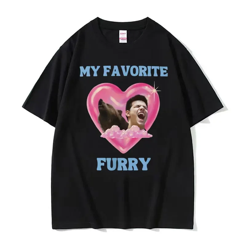 Jacob Black Is My Favorite Furry Twilight Meme T Shirts Men Women Clothing Harajuku Y2k T Shirt Gothic Oversized Vintage T-shirt