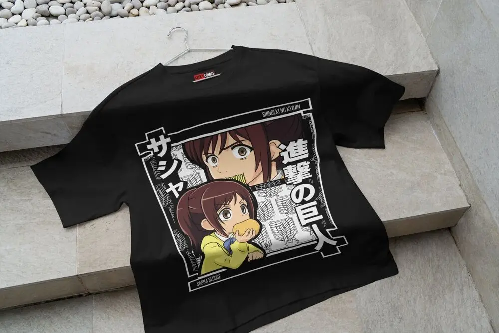 Anime Ataque aos Titãs Fã Vestuário Camisa, Blusa Sasha