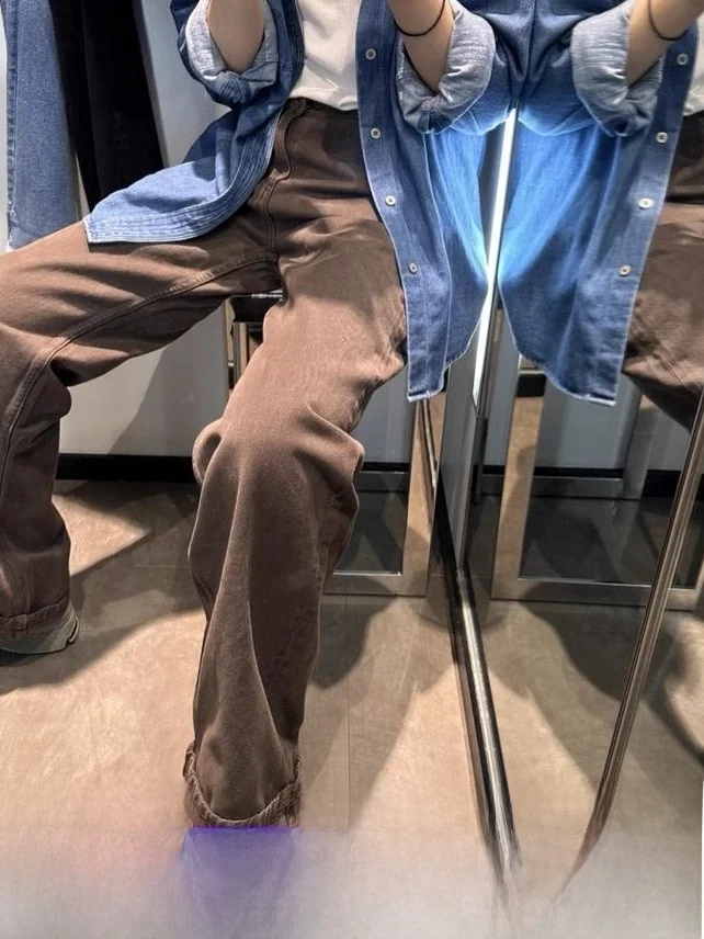 

Весенне-осеннее Новое поступление, прямые хлопковые повседневные джинсы с высокой талией, женские длинные брюки-бойфренды, удобная посадка