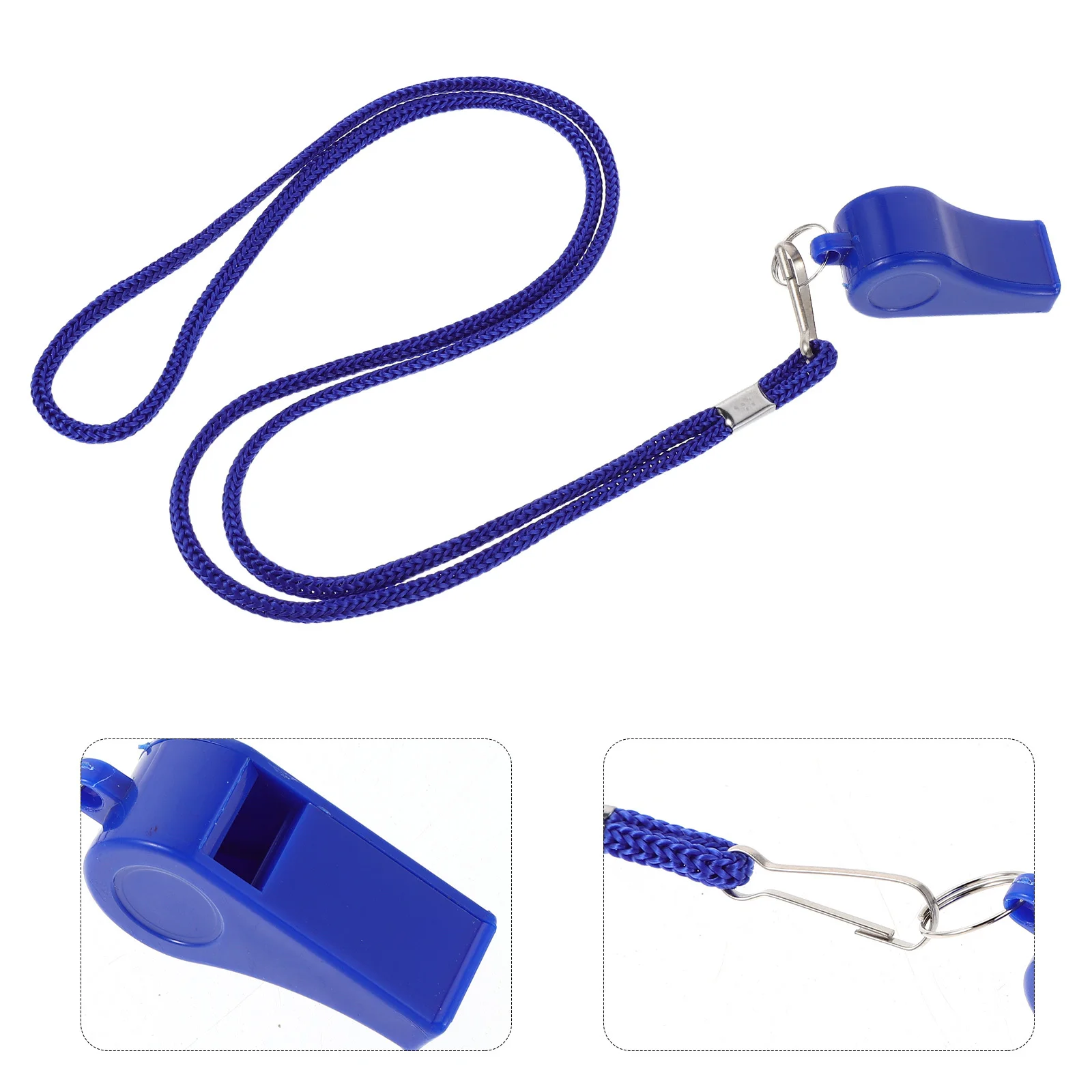 

36Pcs Emergency Survival Whistles Loud Safety Signal Blue Plastic Outdoor Hiking Camping Soccer Basketball Sports Referee