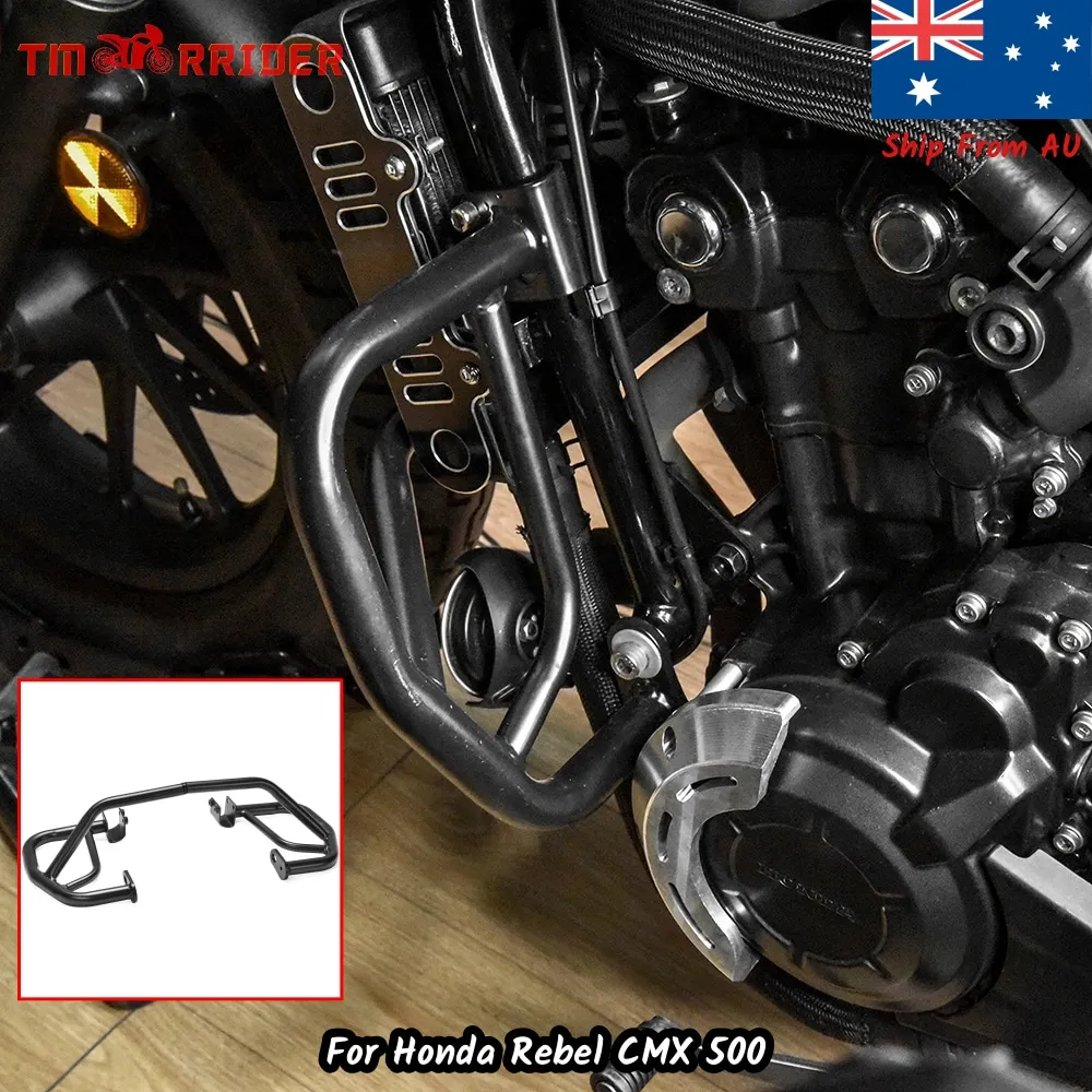 CMX500 Motorcycle Bumper Crash Bar Engine Guard Frame With Mount Parts For Honda CMX 500 Rebel 2017-2023 Falling Protection