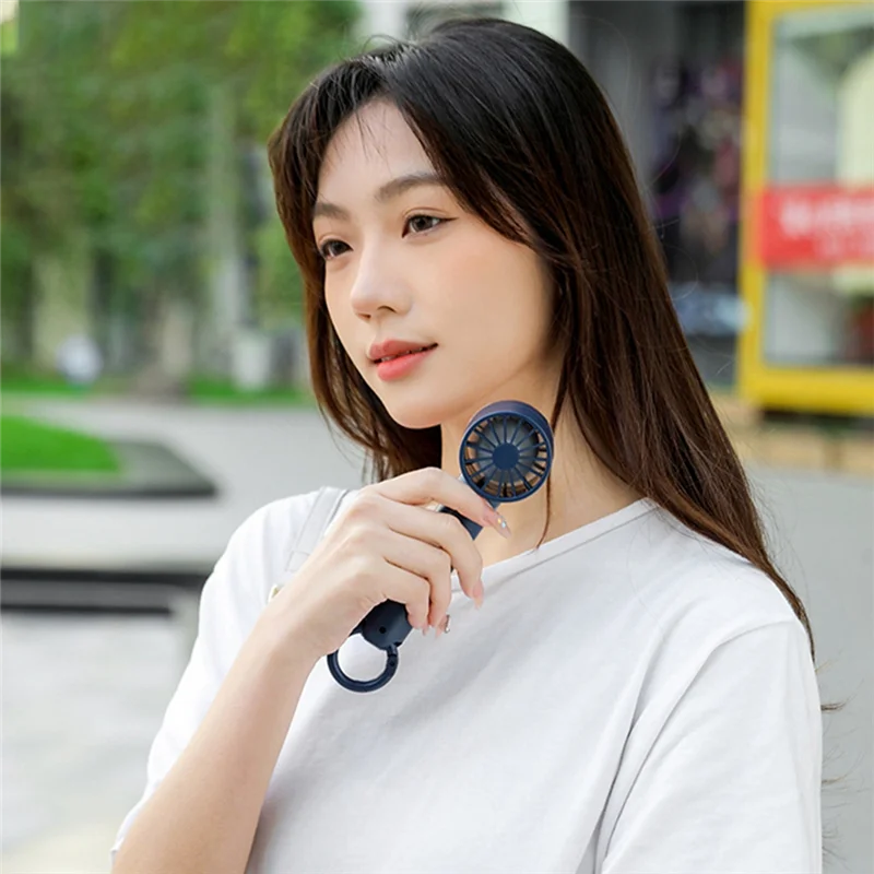 مروحة تبريد محمولة بأشباه الموصلات مطلية بالثلج، مروحة تخييم سهلة الحمل باللون الوردي