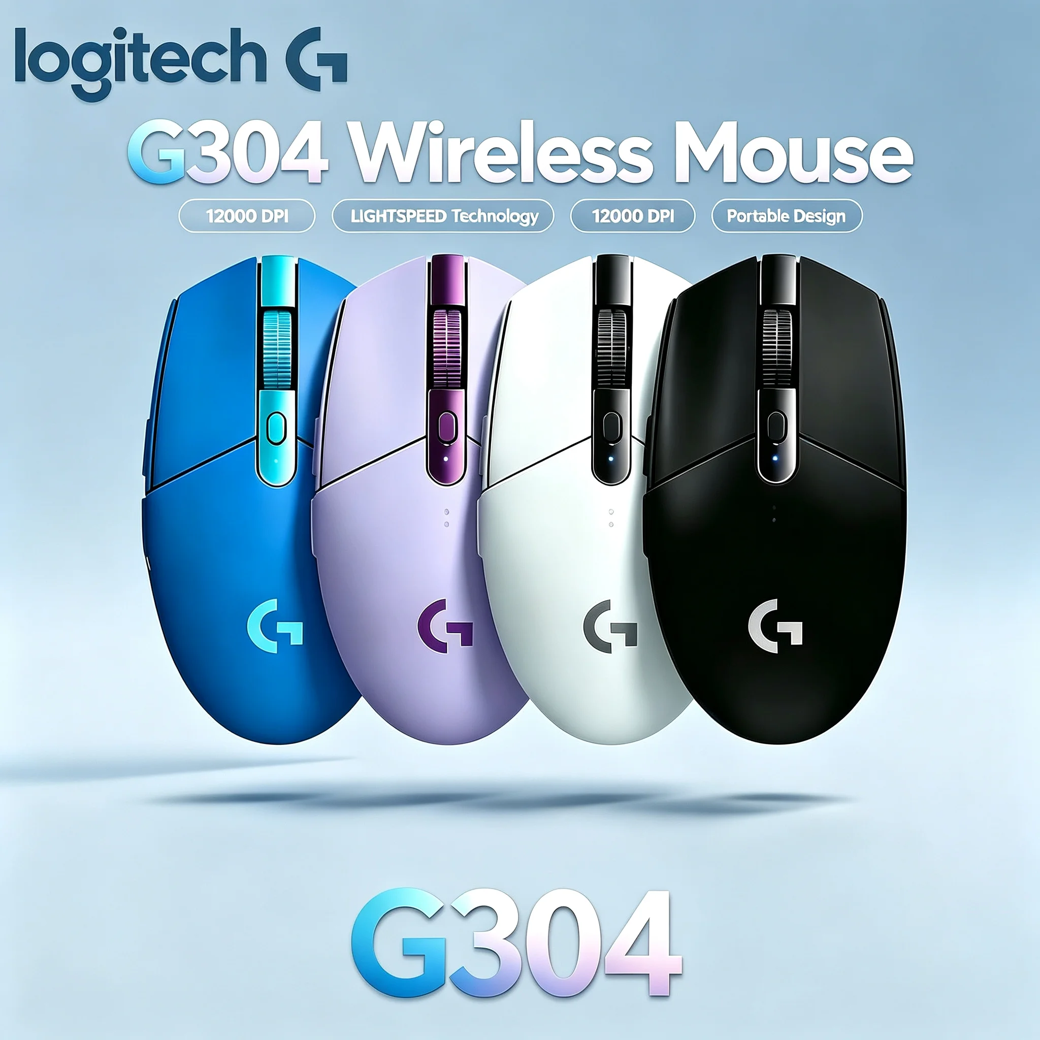 Logitech G304 Lightspeed Wireless Gaming Mouse Advanced 2.4G Wireless Tech Low Delay Game Mice