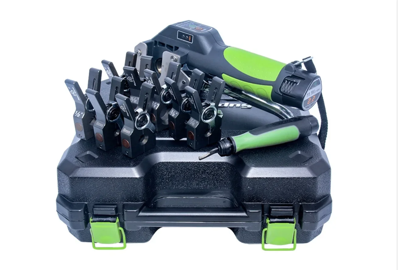 ST-E900AL DSZH Li-battery Flaring Tool Tube Refrigeration Tool Kit Electric Tube Expander