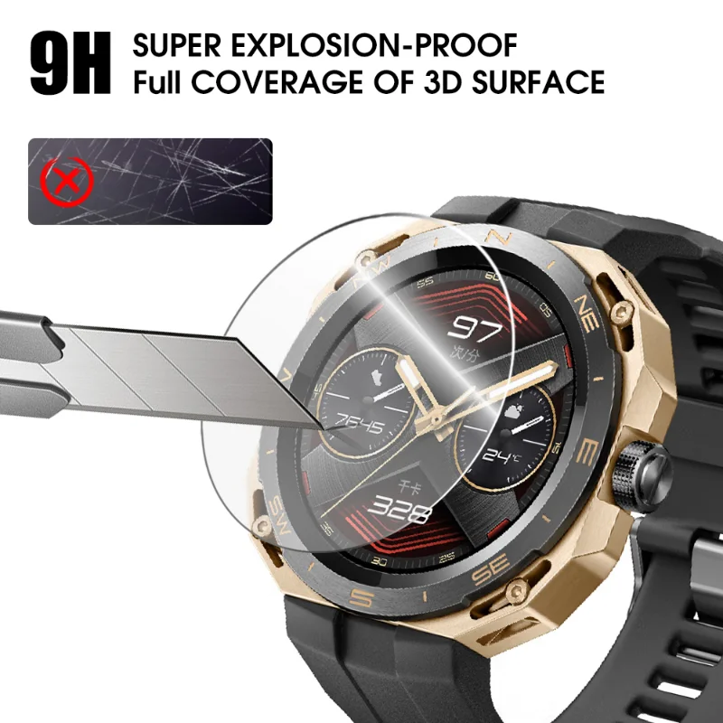 Tempered Glass for Huawei Watch GT 2 GT3 Pro 46mm GT3 SE GT Runner GT CYBER Smartwatch HD Screen Protector Explosion-Proof Film