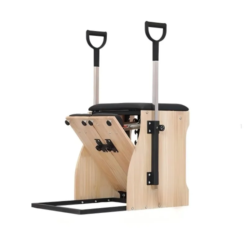 

YTYIN Профессиональный деревянный реформатор для пилатеса со стабильным стулом - оборудование для домашнего спортзала, бочка с лестницей для пилатеса
