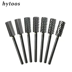 HYTOOS Small Barrel Bits 3/32 Carbide Nail Bit Milling Cutter For Manicure Nails Drills Accessories Gel Remove Tool