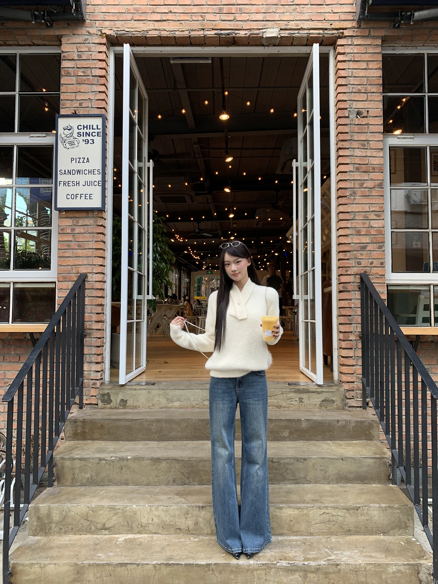 

Red Celebri Sweater Women's Autumn Winter Lazy High-End Long Sve Top Unique Beautiful Age-Defng Loose Knitted irt