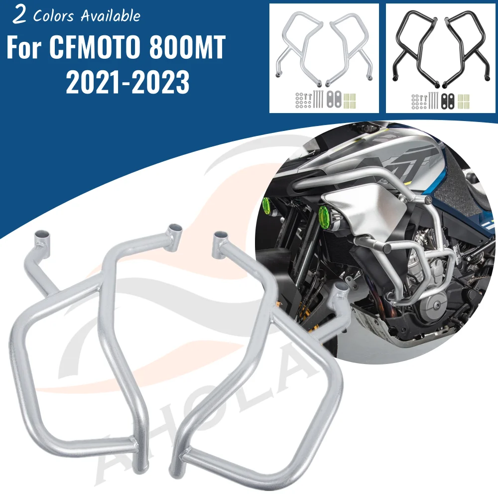

800MT Crash Bar Motorcycle Stunt Cage Engine Tank Guard Bumpers Frame Protector for CFMOTO 800 MT 2021 2022 2023 Accessories