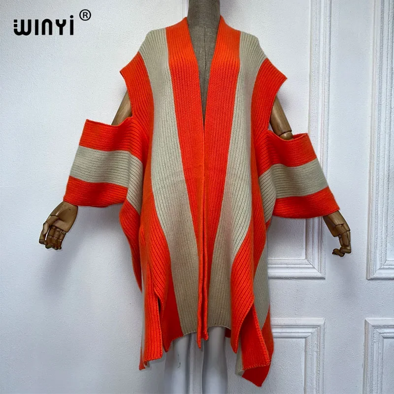 

Зимний женский кардиган WINYI с бахромой, роскошное пальто-абайя в дубайском стиле, свободное пальто, женская зимняя верхняя одежда, длинное пальто с леопардовым принтом.