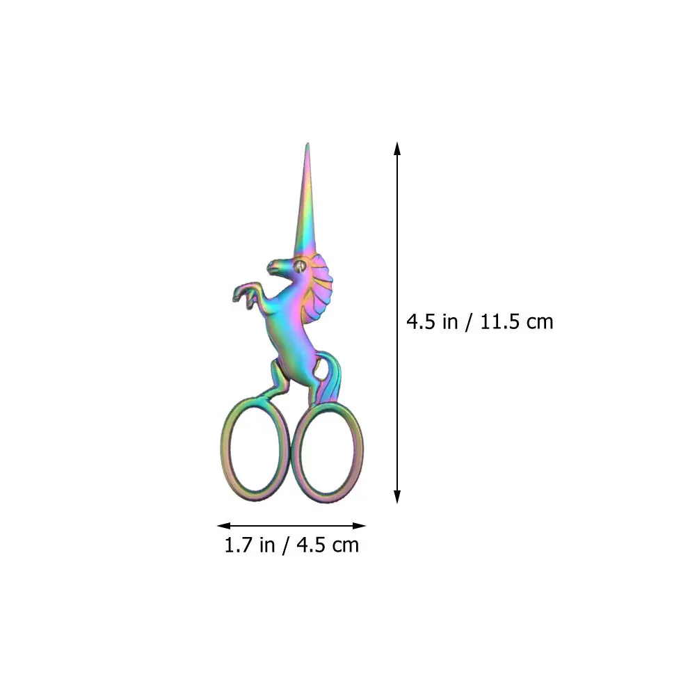 مقص الجمال سبيكة الحصان شكل الحاجب الأنف الشعر اللحية الشارب التشذيب التهيأ مقص الدقة الوجه الشعر المتقلب #2