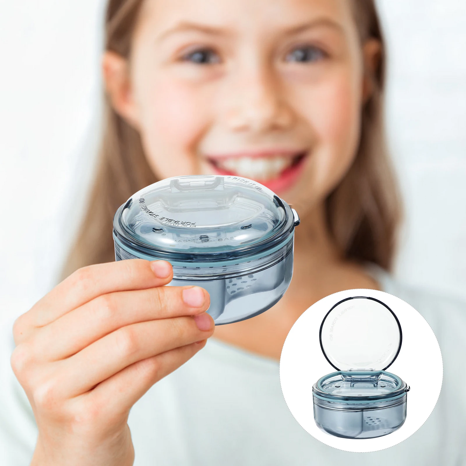 

Футляр-фиксатор Коробка для хранения протезов Выравниватели Держатели Портативные дорожные контейнеры Легкий пластик Розовый Маленький