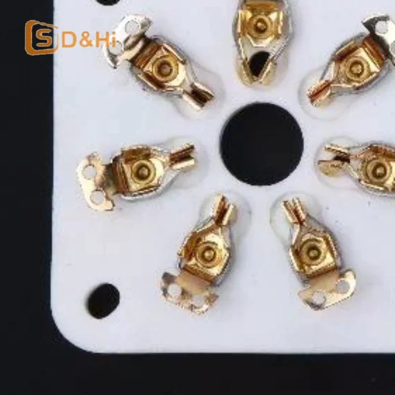 

7Pin Ceramic Vacuum Tube Socket for FU19 FU32 6C3 Secure Connection Heat Resistant for Vintage Tube Audio Amplifier Repair