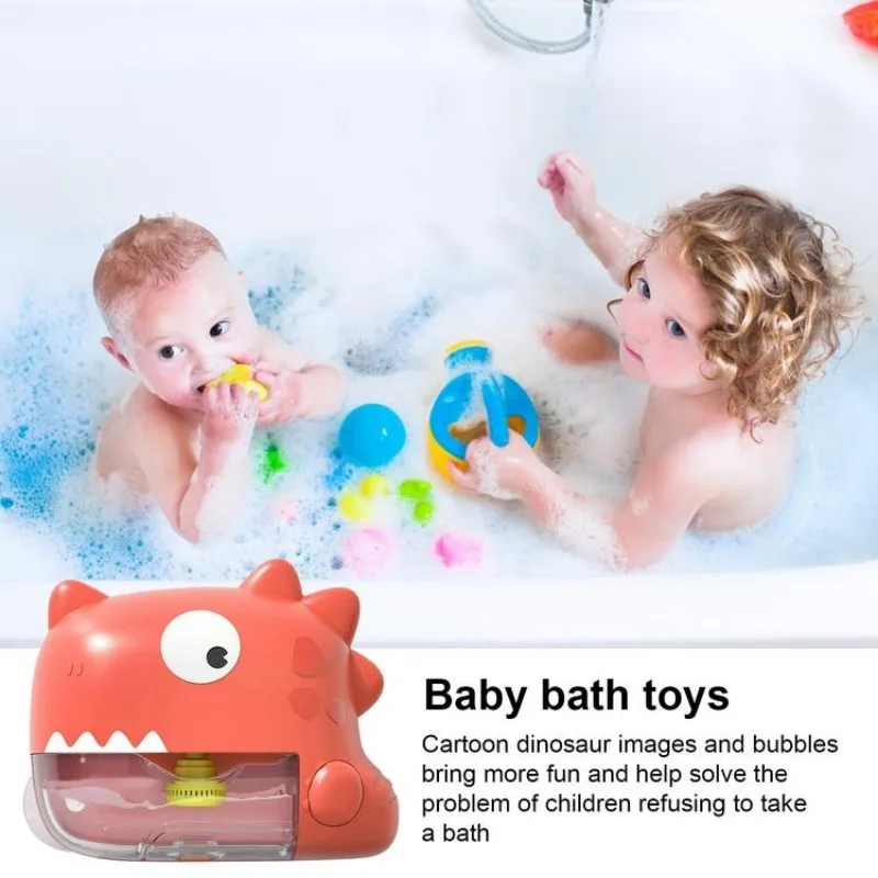Automatische bubbelbadmachine - Cartoon badkuip bubbelspeelgoed voor kinderen, geschikt voor kinderen van 3-5 jaar, leuk badtijdcadeau