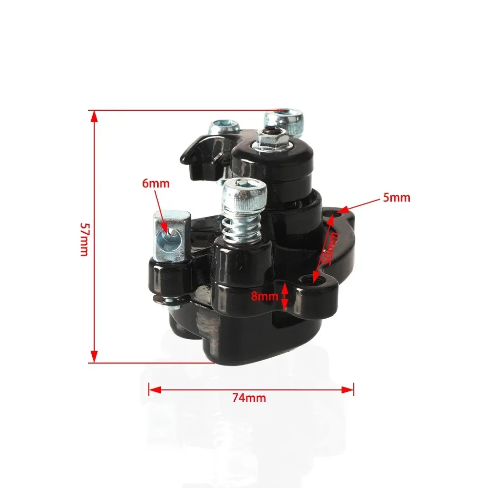 Motorcycle Front/Rear Disc Brake Caliper with Pads For 43cc 47cc 49cc ATV Quad Mini Moto Gas Scooter Bicycle Mountain Bike