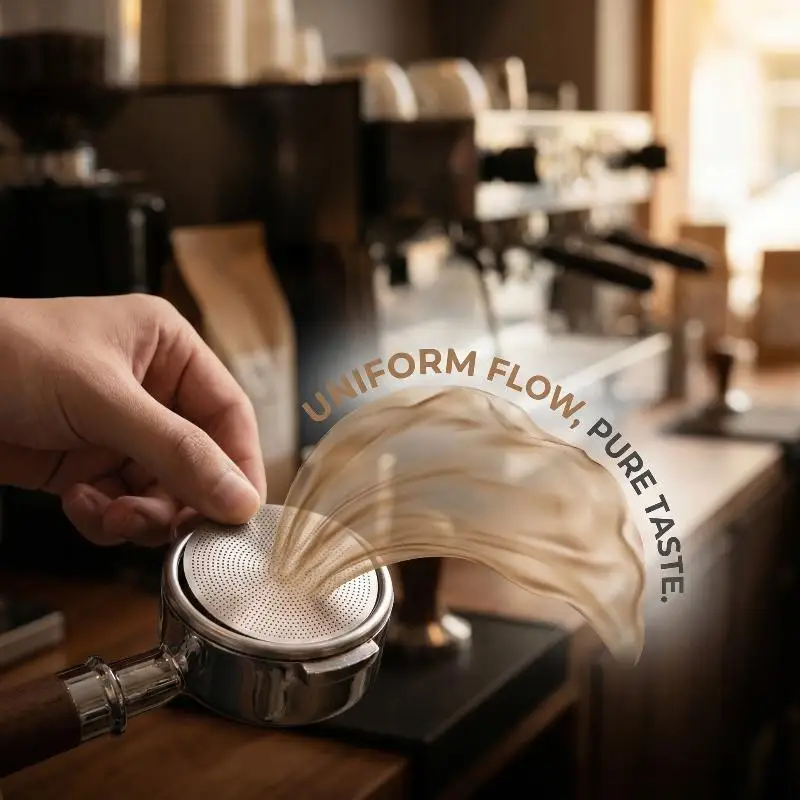 Precision Coffee Puck Screen for Portafilter 51mm 53mm 58.35mm Espresso Brewing Barista Accessories