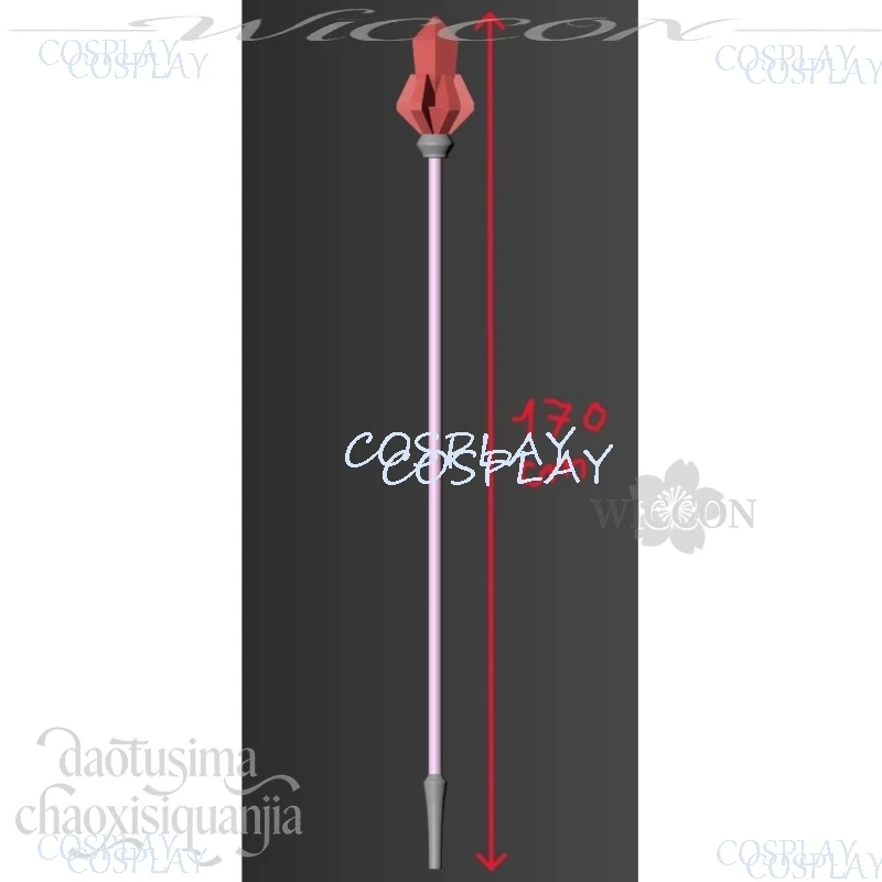 Snow Not Glowing Staff Magic Magical Anime Game Project Sekai Cosplay Mikuu Props 3D Polylactic Acid Props Accessories 코스프레 - view 4