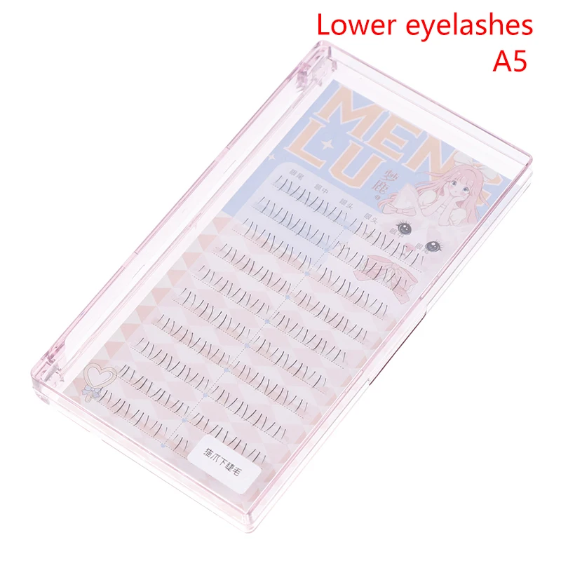 DIY Clusters Eyelash Extension Mix Dovetail Individual Lashes Volume False Eyelashes Natural Segmented Eyelash Bundles Makeup