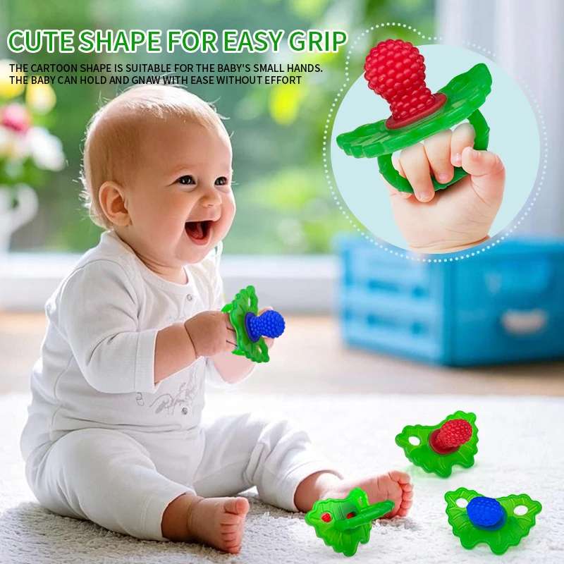 Cartoon Silicone Baby Teething Gel Baby Anti Bite, Chew Teeth Stick, Teeth Stabilizer, Pacifier, Bite Fun