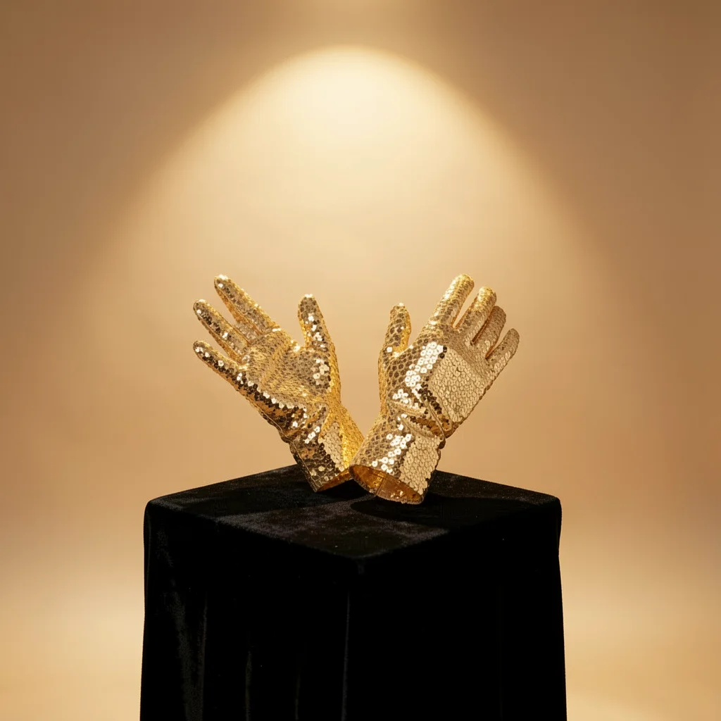 Full Finger Sequin Gloves Polyester Sequined Full Finger Gloves Sparkling Performance Gloves Shiny For Daily Casual Street Wear