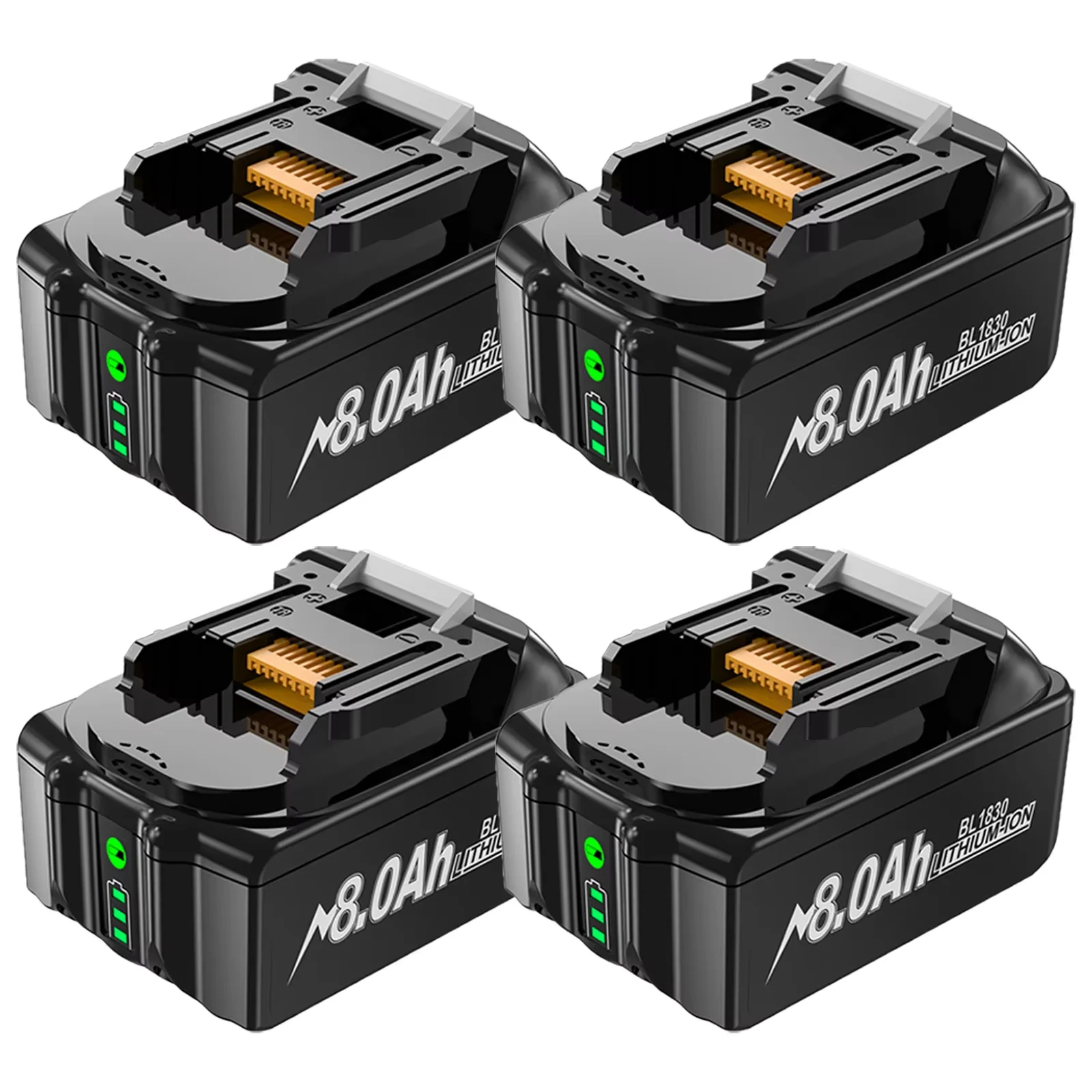 18V 8000mAh Voor Makita BL1830 Vervangende Batterij Compatibel voor Makita BL1830 BL1850 BL1860 BL1850B BL1840B 18V Power Tool