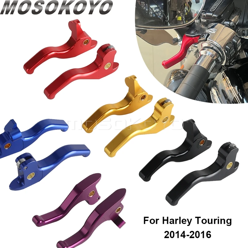 Motorcycle Brake Clutch Hand Control Levers For Harley Touring Street Electra Glide Road King Glide 14-16 FLHTKSE FLTRUSE FLHXS