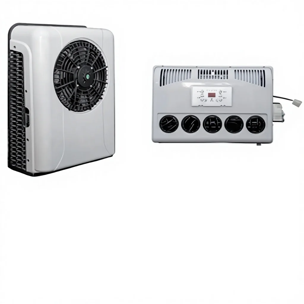 

Heavy load DC 12 Volt 24 Volt Parking Air Conditioner for Semi Truck Excavator Tractor Trailer Bus RV Camper Sleeper Cab Roof AC