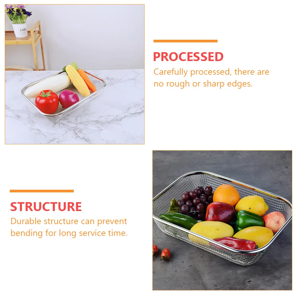 

3Pcs Stainless Steel Cutlery Baskets Exquisite Craftsmanship No Burrs Comfortable Grip Household Storage Racks