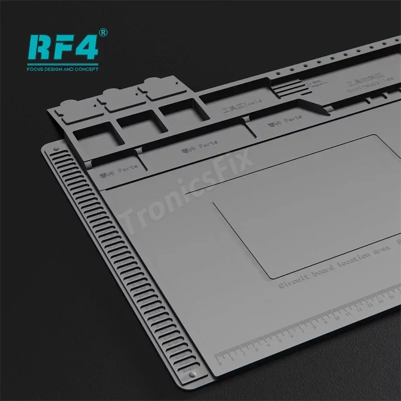 RF4 RF-PO11 Antistatic Heat Insulation Pad for Phone Maintenance Motherboard IC Chips Soldering Repair Mat Tools 450*298mm