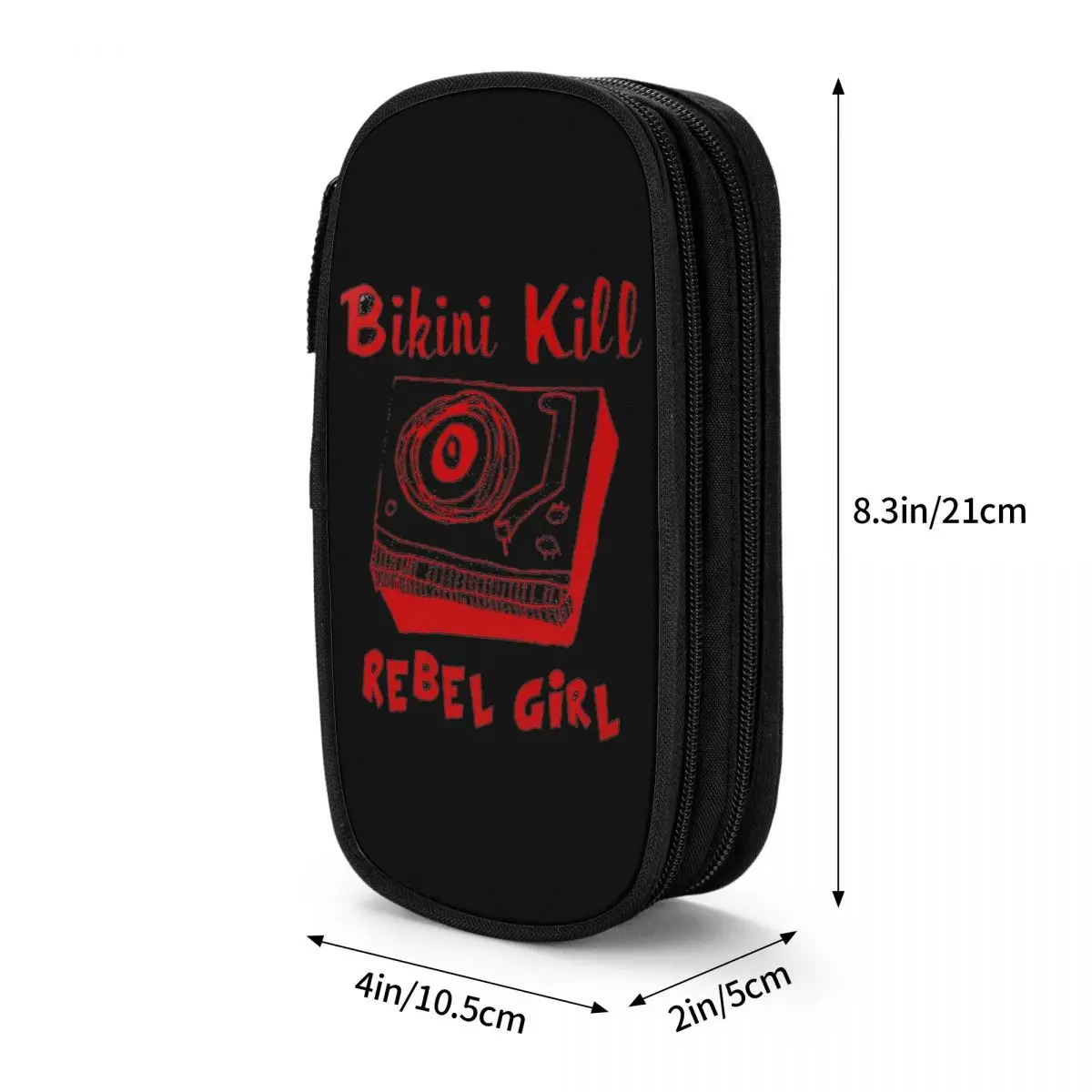 The Single Girl Pencil Case Bikini Kill University Pen Box Student Canvas Aesthetic Back To School Pencil Cases Printed Supplies