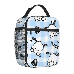 Borsa termica per borse da pranzo con motivo a Pochacco per cani carino Contenitore per il pranzo grande Tote Lunch Box borse per alimenti viaggi di lavoro