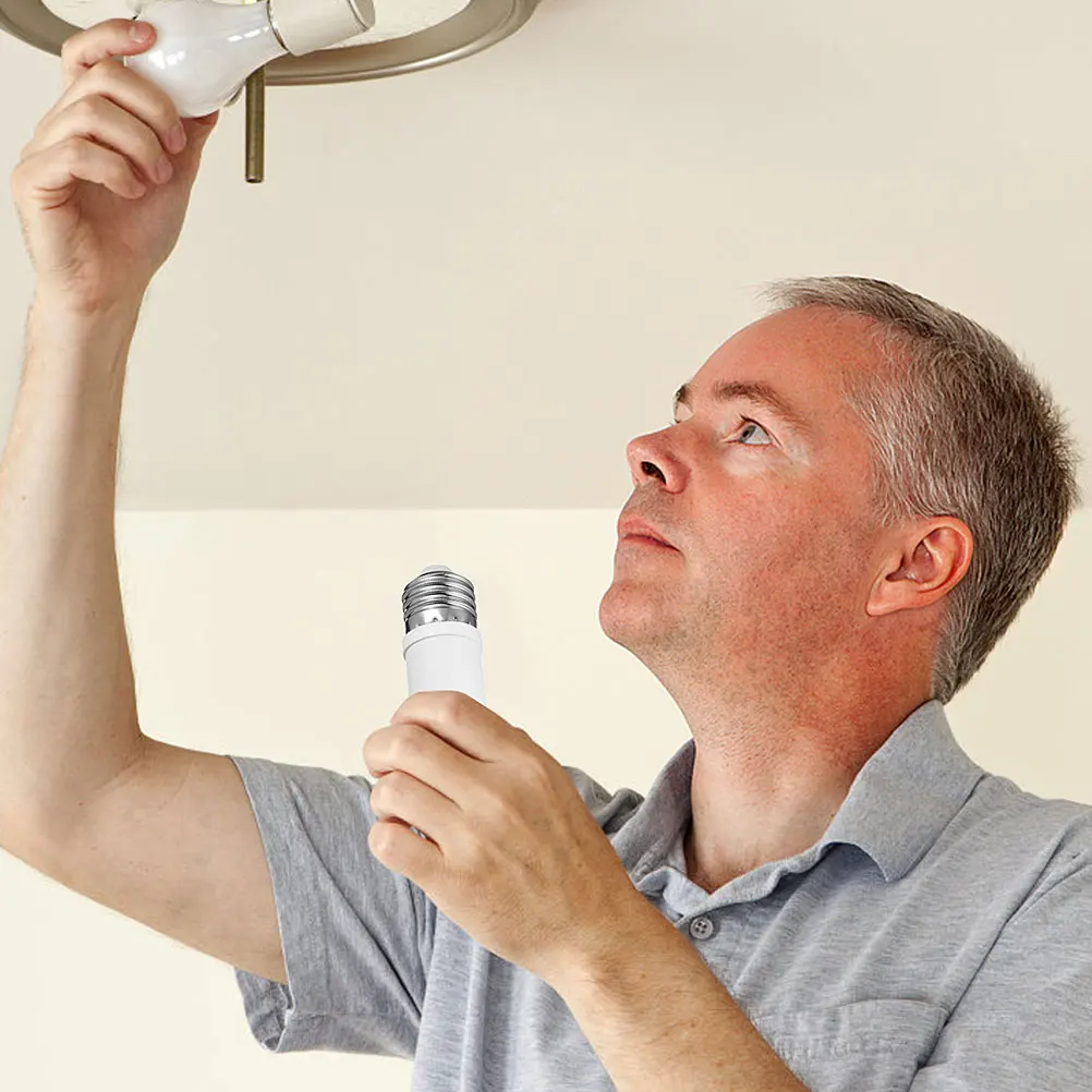 

Переходник для лампы E27 на E27, регулируемый по длине удлинитель, простая установка, конвертер для домашнего освещения, удлинитель для патрона лампы