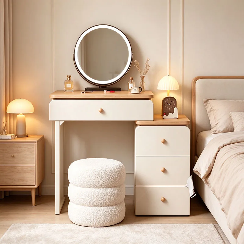 Japanese Floating Vanity Table Modern Vintage American Aesthetic Vanity Table Elegant Premium Pentiadeira Furniture Home