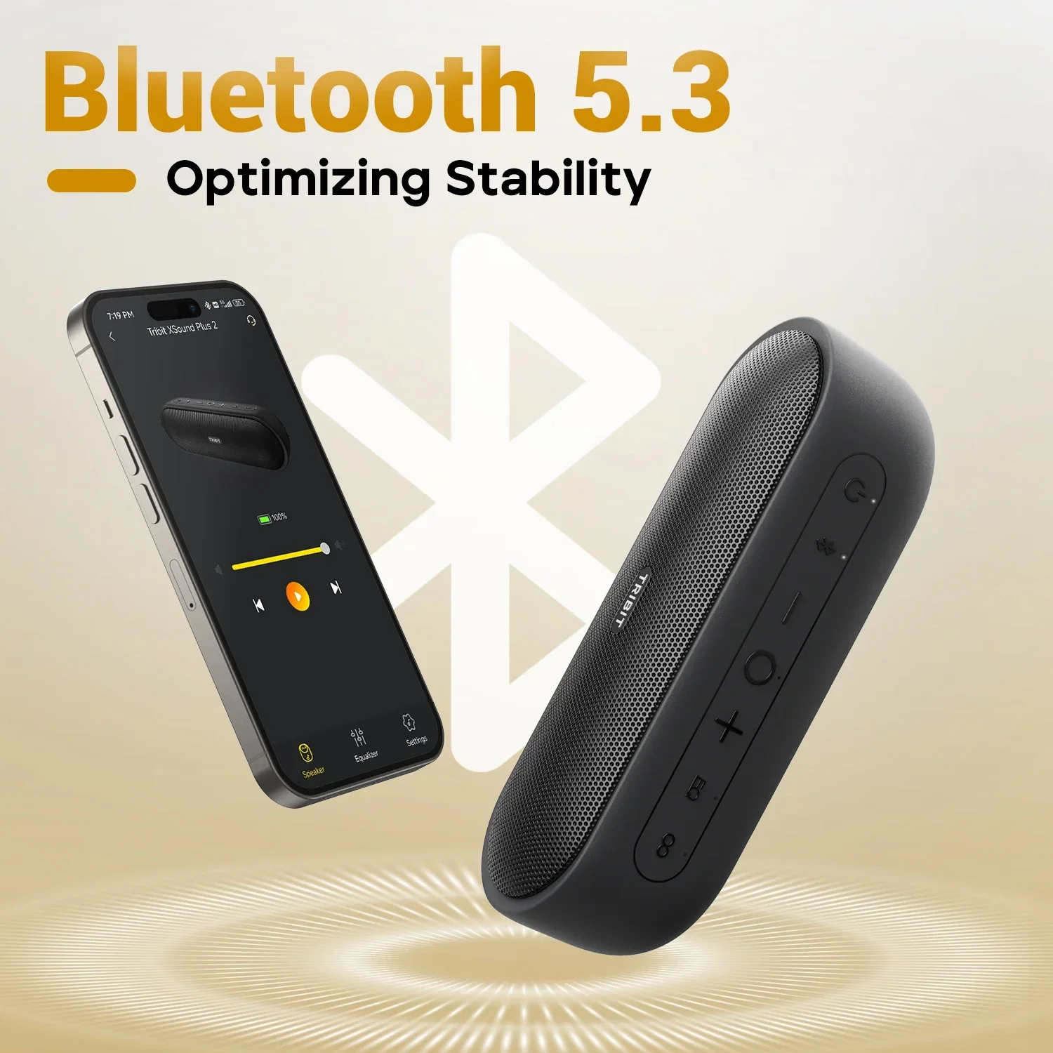 TRIBIT XSound Plus 2 ポータブル Bluetooth スピーカー、30W 電力 TRIBIT XSound Plus 2 ポータブル Bluetooth スピーカー、30W 電力