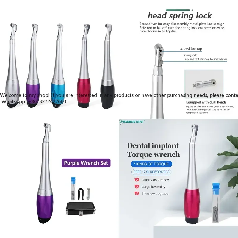 Adjustable Torque Range Hand Driver Screw Wrench Turbine Powered Convenient Handpiece for Surgery