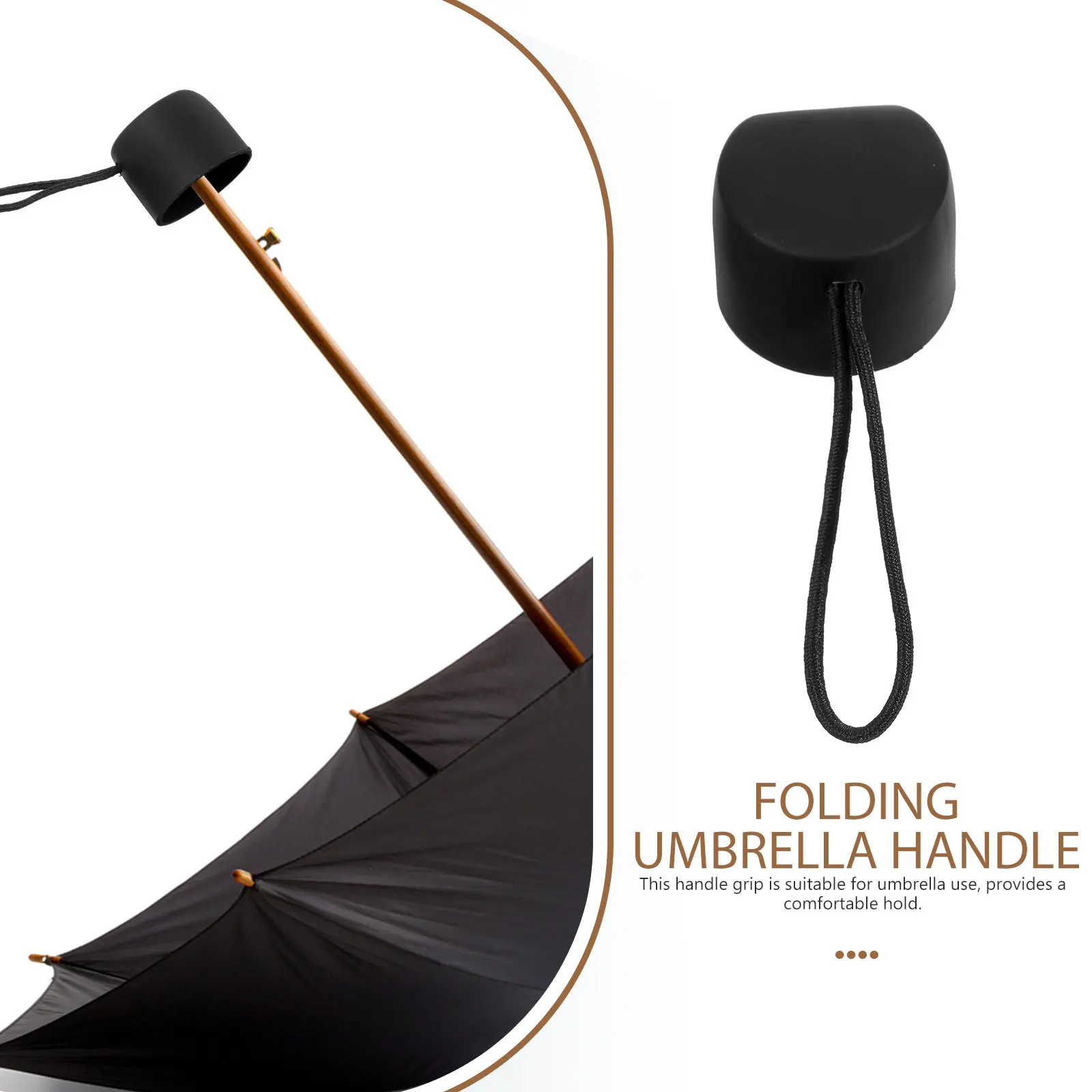 Plastic Handle Grip for Umbrella Replacement Suitable Folding Rain Foldable Umbrella Anti Skid Comfortable Secure Hold Fine