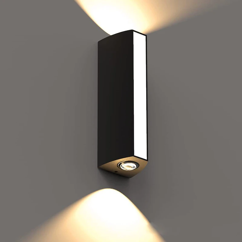 

GEFENSI Outdoor Waterproof LED Wall Lamp Simple Style Double-headed Wall Sconces Home Courtyard Terrace Balcony Garden Porch Wal