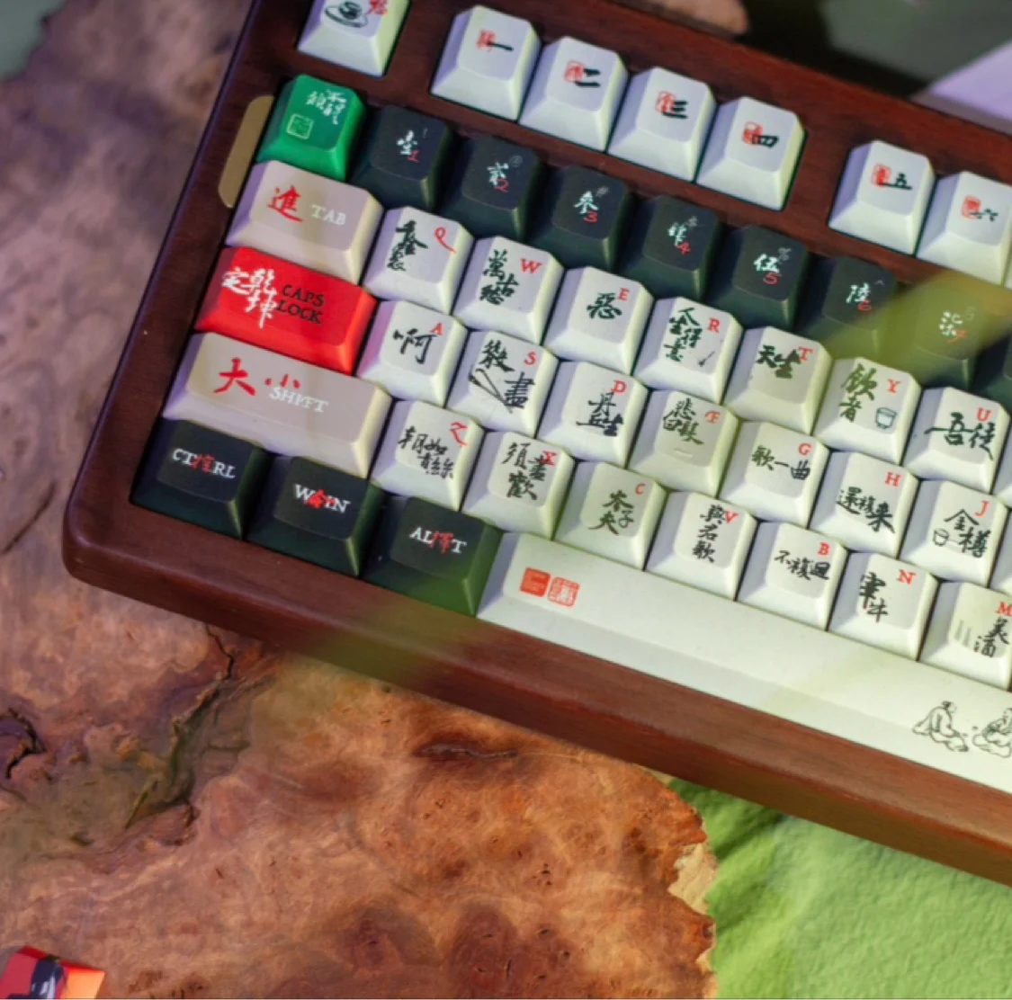 

Will enter the wine keycap original personality antique pbt 90% or more 1.8 thick 140 pieces original height design